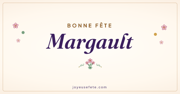 Image « Bonne fête Margault » au format large