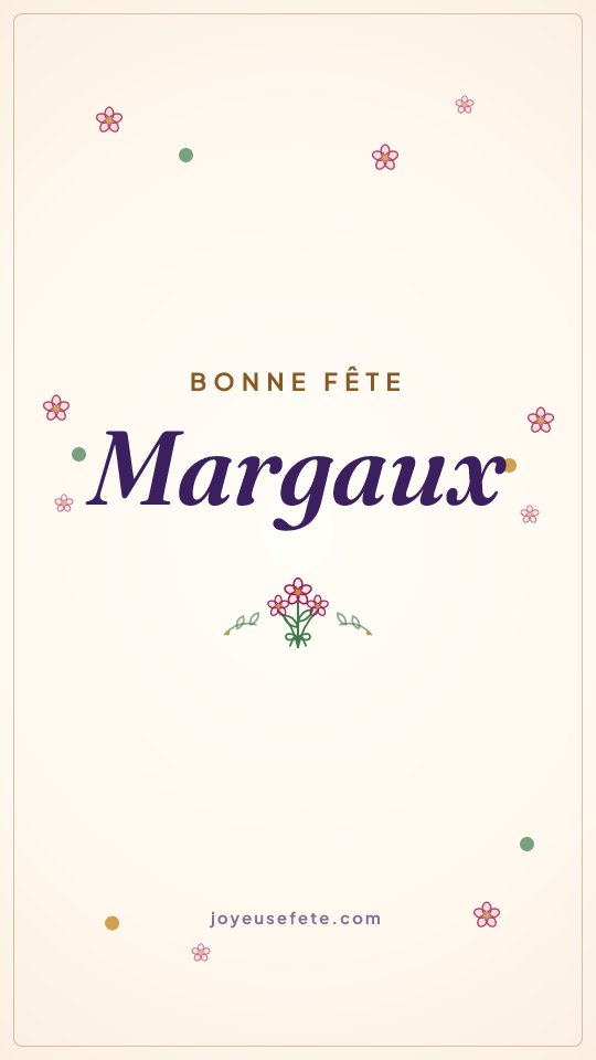 Image « Bonne fête Margaux » au format story