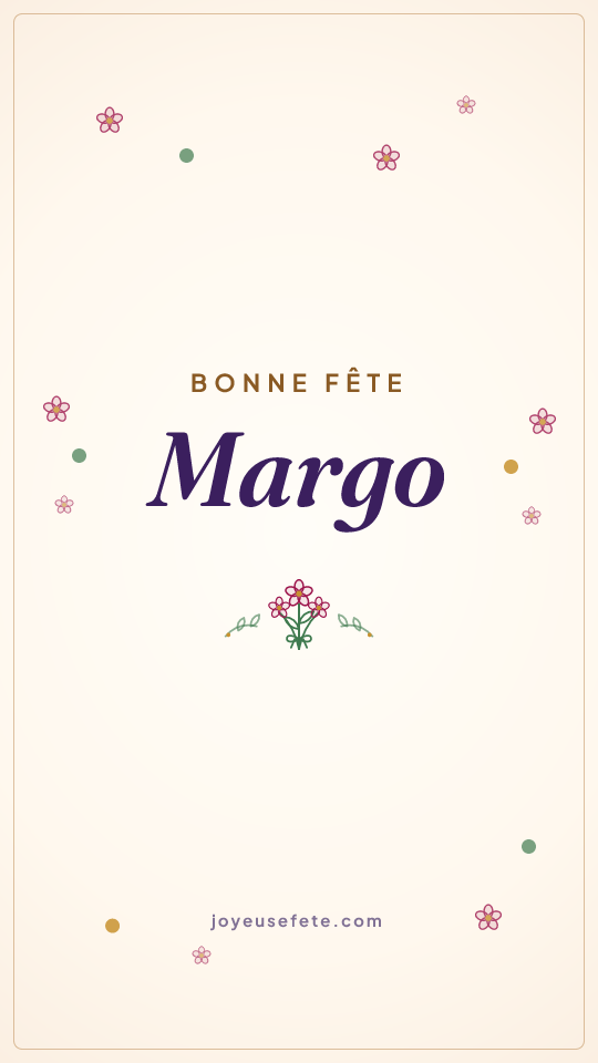 Image « Bonne fête Margo » au format story