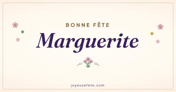 Image « Bonne fête Marguerite » au format large