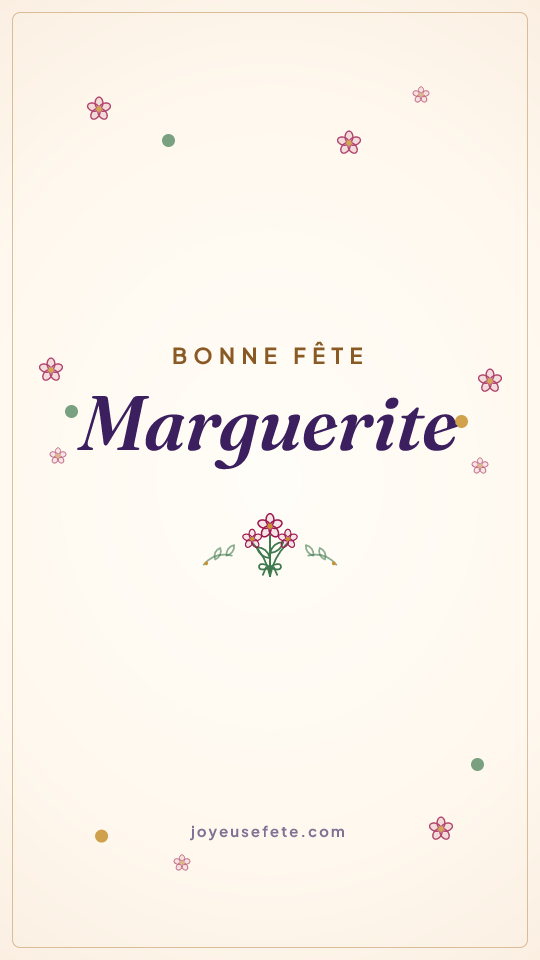 Image « Bonne fête Marguerite » au format story
