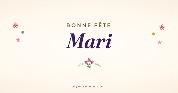 Image « Bonne fête Mari » au format large