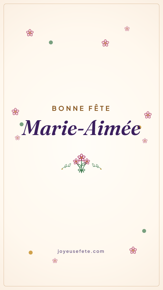 Image « Bonne fête Marie-Aimée » au format story