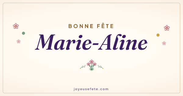 Image « Bonne fête Marie-Aline » au format large