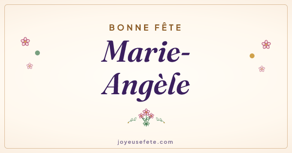 Image « Bonne fête Marie-Angèle » au format large
