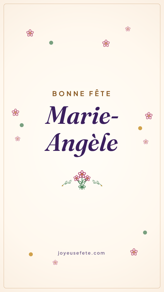 Image « Bonne fête Marie-Angèle » au format story