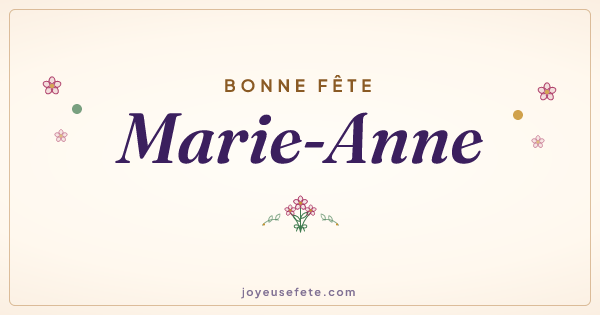 Image « Bonne fête Marie-Anne » au format large