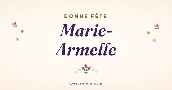Image « Bonne fête Marie-Armelle » au format large
