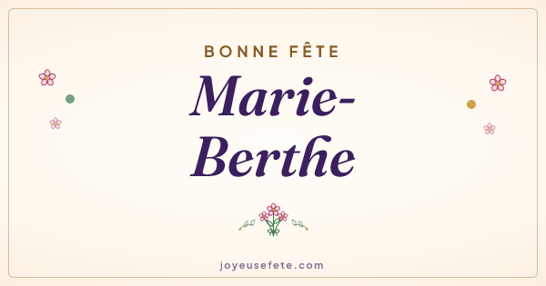Image « Bonne fête Marie-Berthe » au format large
