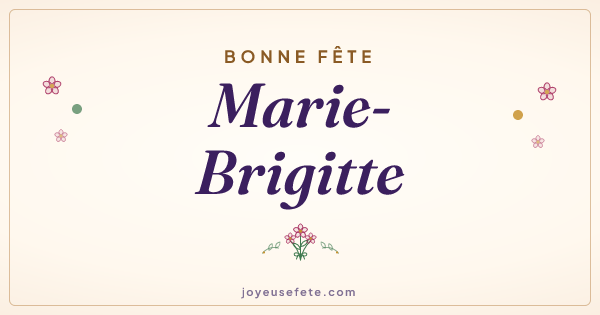 Image « Bonne fête Marie-Brigitte » au format large