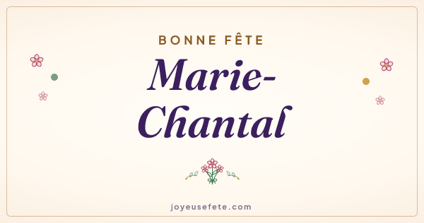 Image « Bonne fête Marie-Chantal » au format large