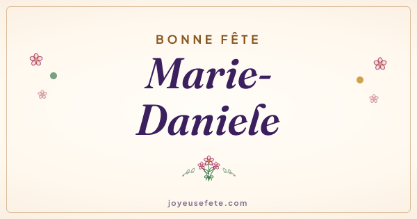 Image « Bonne fête Marie-Daniele » au format large