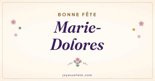 Image « Bonne fête Marie-Dolores » au format large