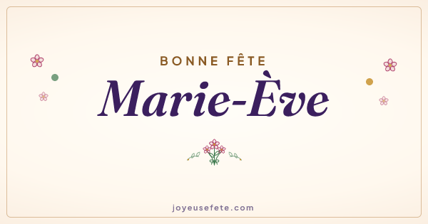 Image « Bonne fête Marie-Eve » au format large