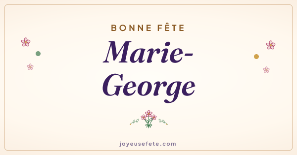 Image « Bonne fête Marie-George » au format large