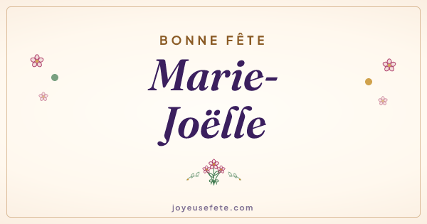 Image « Bonne fête Marie-Joëlle » au format large