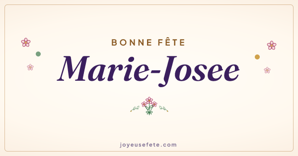 Image « Bonne fête Marie-Josee » au format large