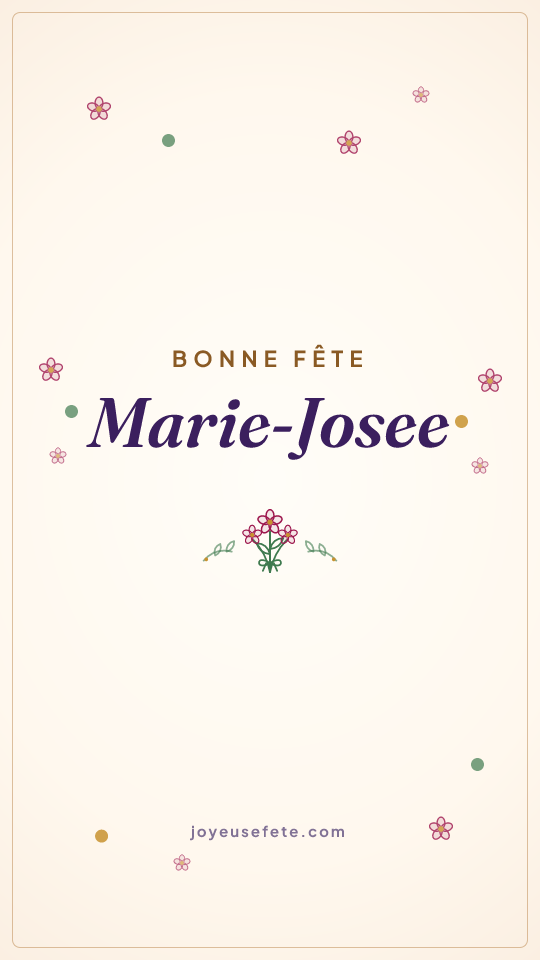 Image « Bonne fête Marie-Josee » au format story
