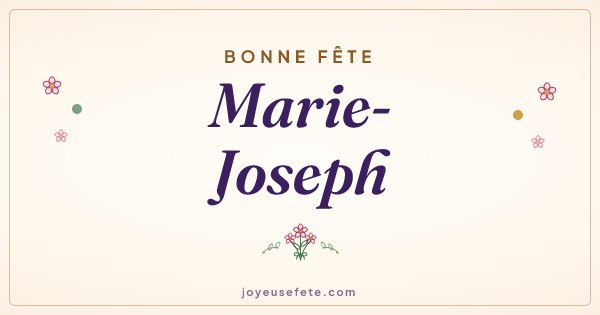 Image « Bonne fête Marie-Joseph » au format large