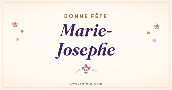 Image « Bonne fête Marie-Josephe » au format large