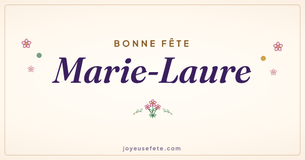 Image « Bonne fête Marie-Laure » au format large