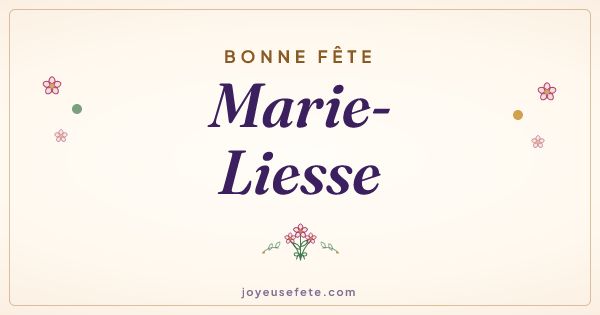 Image « Bonne fête Marie-Liesse » au format large