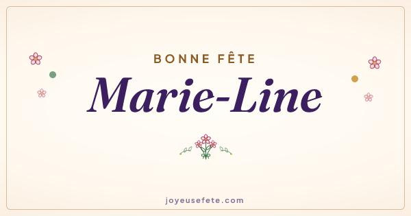 Image « Bonne fête Marie-Line » au format large
