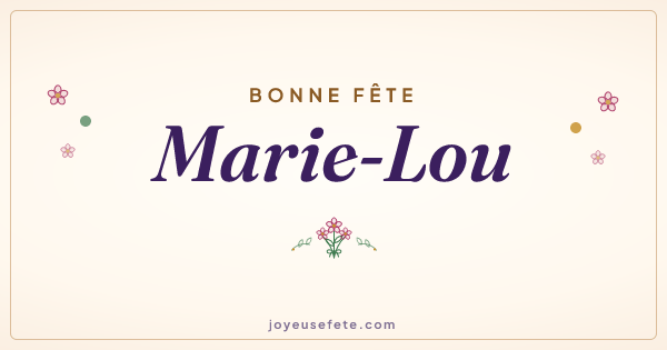 Image « Bonne fête Marie-Lou » au format large