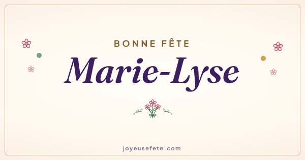 Image « Bonne fête Marie-Lyse » au format large