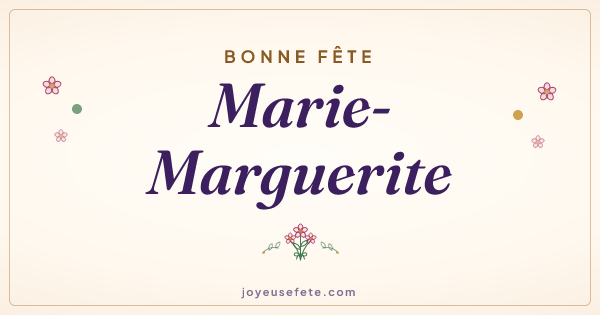 Image « Bonne fête Marie-Marguerite » au format large
