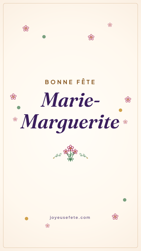 Image « Bonne fête Marie-Marguerite » au format story