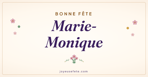 Image « Bonne fête Marie-Monique » au format large