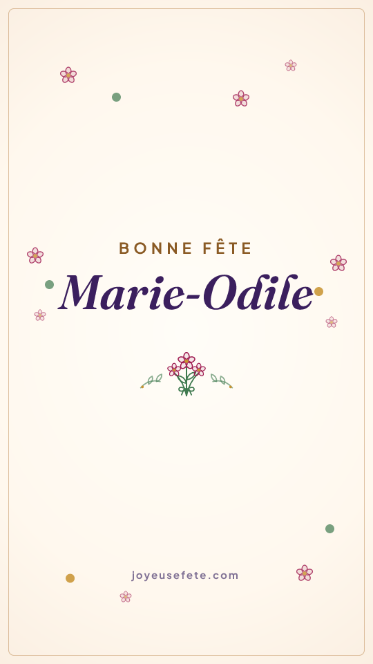 Image « Bonne fête Marie-Odile » au format story