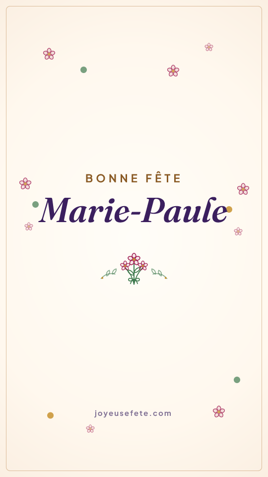 Image « Bonne fête Marie-Paule » au format story