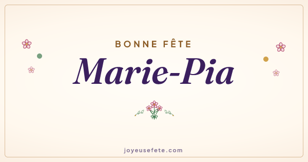 Image « Bonne fête Marie-Pia » au format large