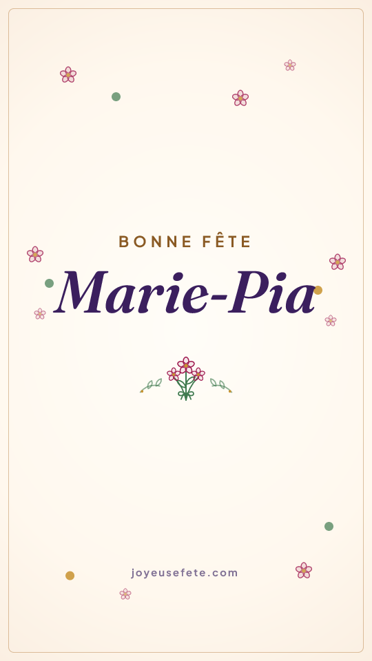 Image « Bonne fête Marie-Pia » au format story