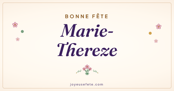 Image « Bonne fête Marie-Thereze » au format large