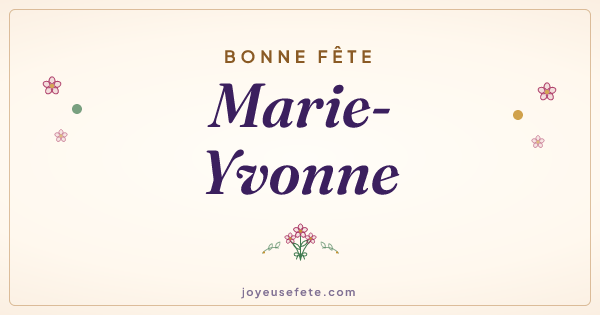 Image « Bonne fête Marie-Yvonne » au format large