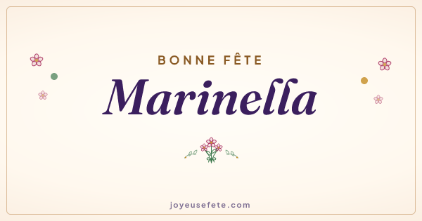 Image « Bonne fête Marinella » au format large