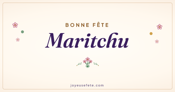 Image « Bonne fête Maritchu » au format large
