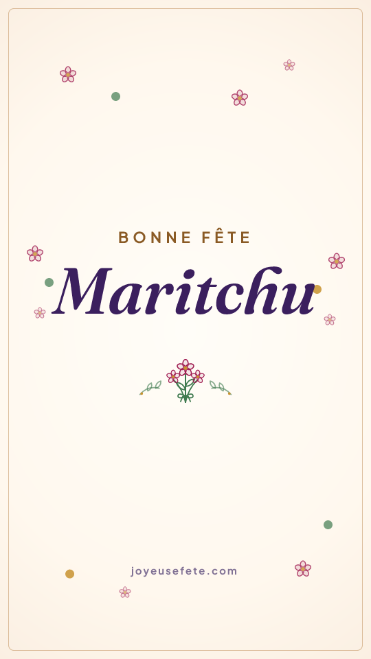 Image « Bonne fête Maritchu » au format story