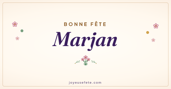 Image « Bonne fête Marjan » au format large