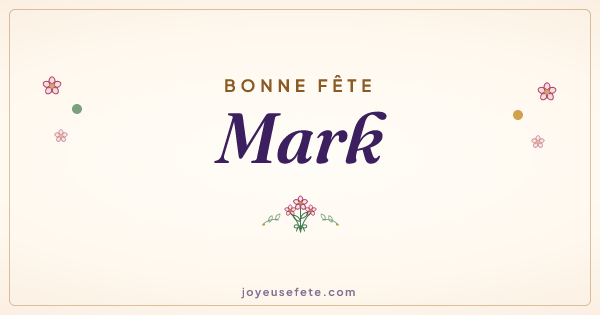 Image « Bonne fête Mark » au format large