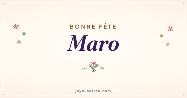 Image « Bonne fête Maro » au format large