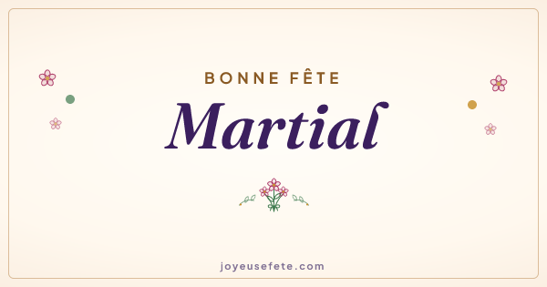 Image « Bonne fête Martial » au format large