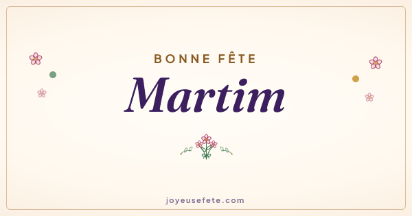 Image « Bonne fête Martim » au format large