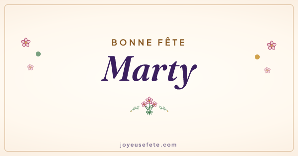 Image « Bonne fête Marty » au format large