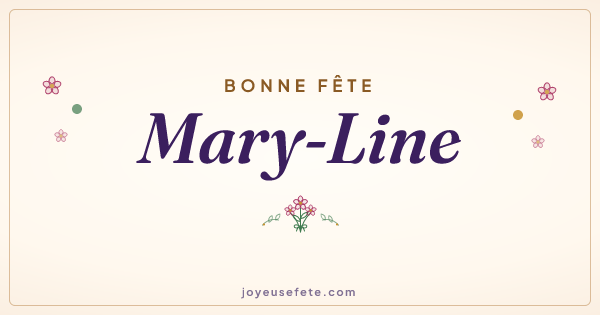 Image « Bonne fête Mary-Line » au format large