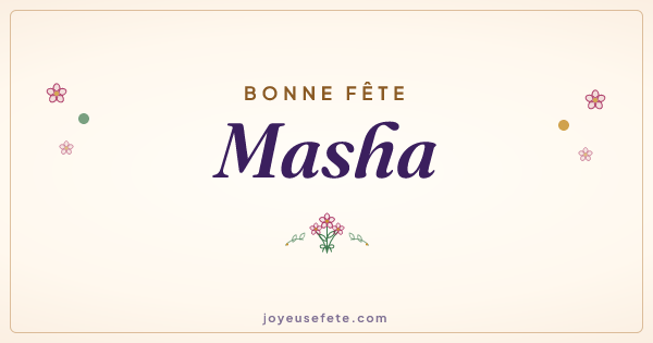 Image « Bonne fête Masha » au format large