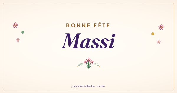 Image « Bonne fête Massi » au format large